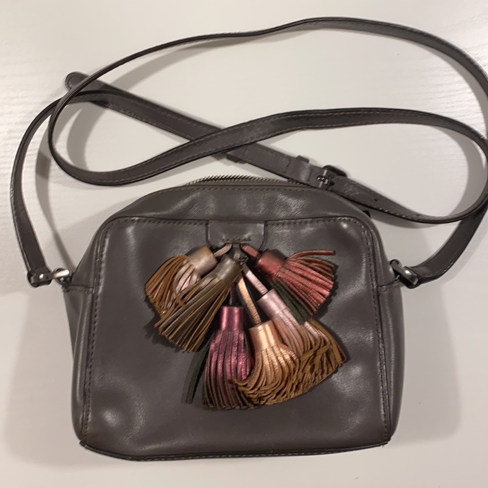 Rebecca Minkoff Tassle detail too zip crossbody bag